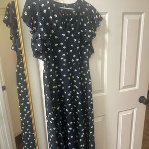 Kate Spade Navy Floral Maxi Dress
